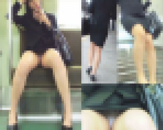 電車内でエロスーツ美人OLさんのスト透けP盗撮 サンプル画像