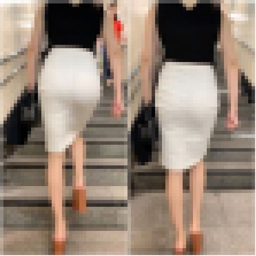 《超薄っすら黒Tバック》 No.1104【長身スタイル抜群GALのホワイトタイトスカート姿】　サンプル画像1