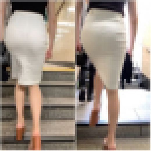 《超薄っすら黒Tバック》 No.1104【長身スタイル抜群GALのホワイトタイトスカート姿】　サンプル画像2