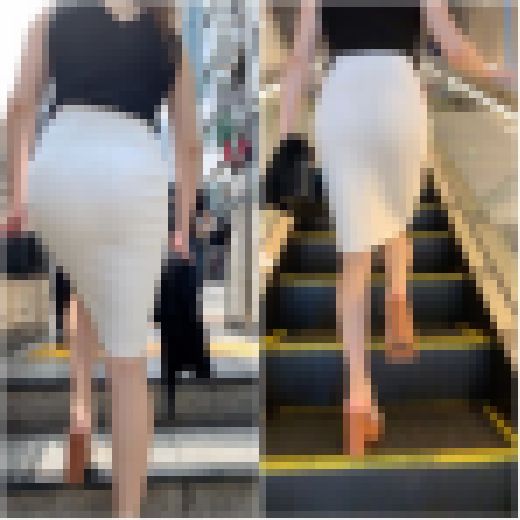 《超薄っすら黒Tバック》 No.1104【長身スタイル抜群GALのホワイトタイトスカート姿】　サンプル画像3