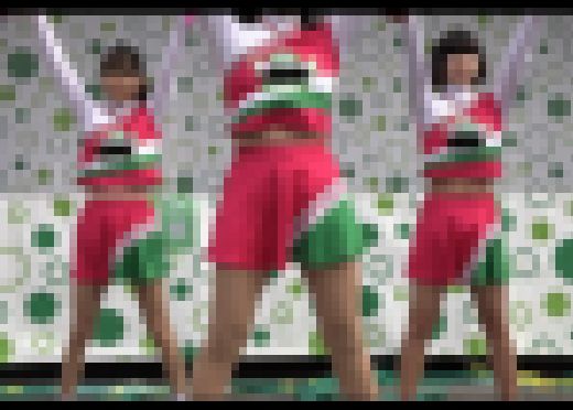 【4K高画質】チア２４　元気いっぱい桃天使のチアダンスPart.1【癒し】　サンプル画像1