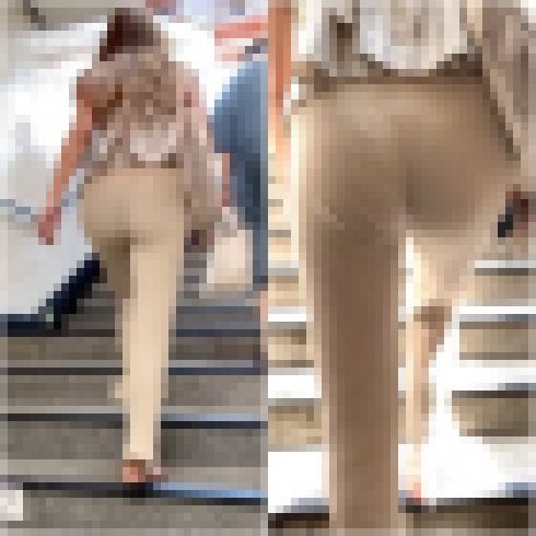 《Part2・丸見えパンティーになるリブパンツ》 No.1130【男を誘惑させるイヤらしい鋭角パンティーを見せちゃう金髪GAL】 サンプル画像