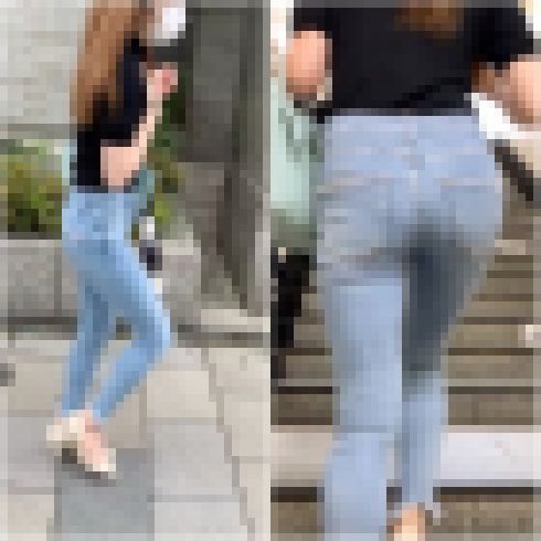 《美形モデルのデニムパンツ》 No.1154【スレンダー派の皆様に贈るこのお尻】 サンプル画像