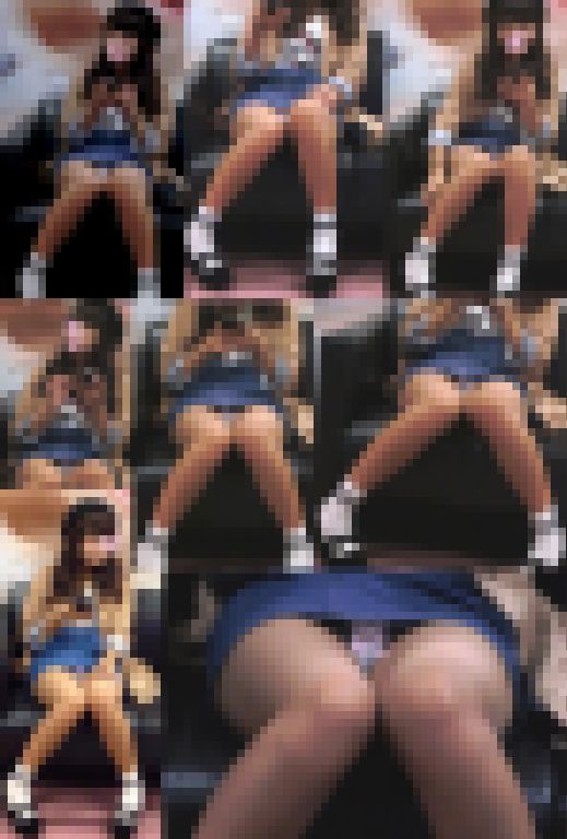 萌カワ美少女お顔と白パンツじっくり堪能！発育中の体がエロい対面パンチラ盗撮　サンプル画像1