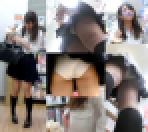 制服美少女の透けブラ・パンツ盗撮でめくって生尻もろ出し制服女子パンチラ盗撮動画 サンプル画像