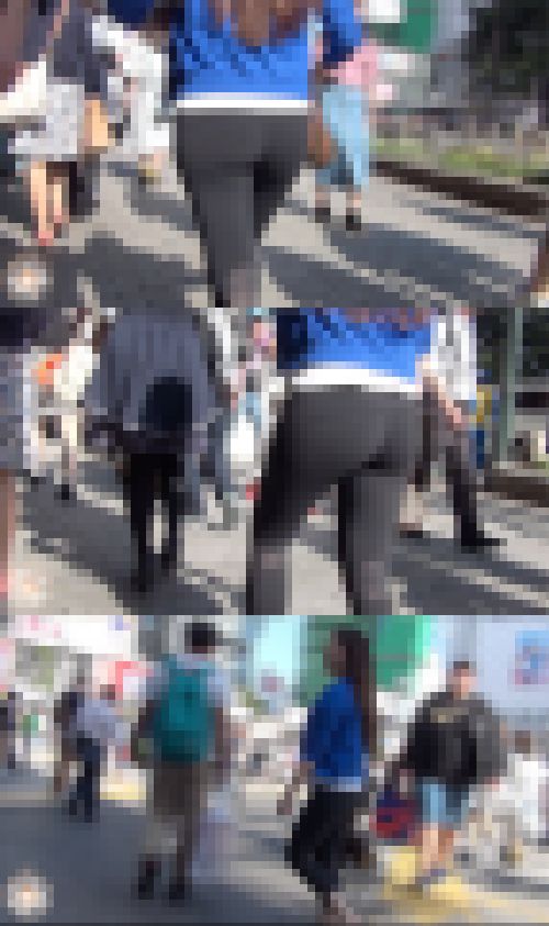 【FHD高画質】スポーツヨガパンOL 両サイドクイッと持ち上げたり　サンプル画像1