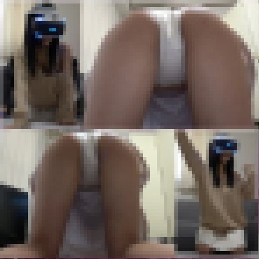 【VRパンチラ】合コンで知り合った無防備過ぎるキレイなお姉さんにVRやらせたらパンチラしまくり①座り＆後ろから　サンプル画像3