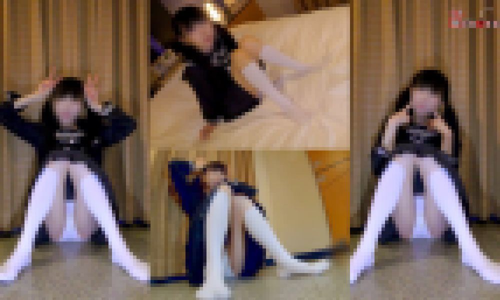 地下アイドルなのにM字開脚w学生風パンチラ撮影会 サンプル画像