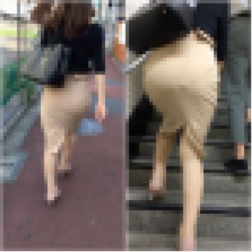 《おじさん人気高めな可愛い系OL》 No.1259【上司と離れないように歩く姿は健気だが、後ろ姿はエロ満載】　サンプル画像1