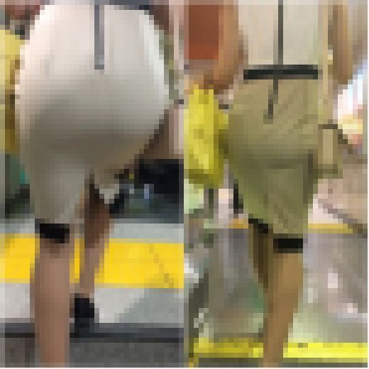 《ブ・ッ・カ・ケ・タ・イ！！》 No.1261【最高のお尻をより輝かせるセパレートカラーのタイトワンピース着衣尻】　サンプル画像1