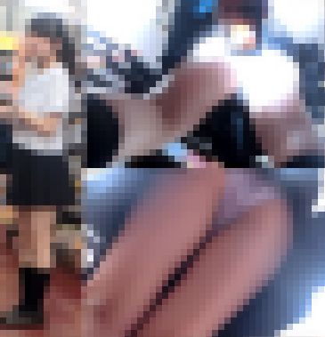 【無修正】逆さ撮りの瞬間VOL54（めくり,ブラ,P撮り16連発) サンプル画像