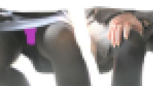 におってきそう・・☆終始開脚モロ見せ♡タイツの季節　サンプル画像1