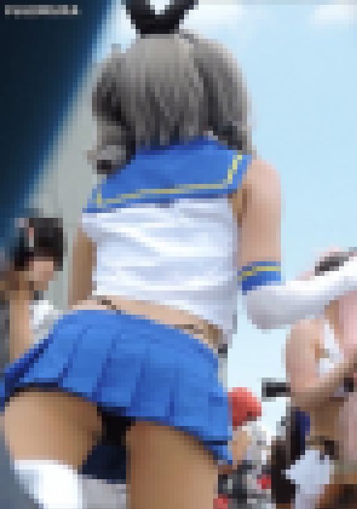 コスプレ2017夏スカートの中丸見えにフル勃起！前傾姿勢お尻突き出し【動画】イベント編 3877と3871セット販売 サンプル画像