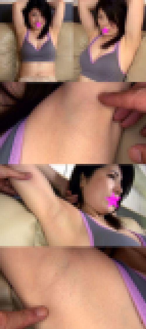 【脇フェチ個撮】ムチムチ巨乳奥さんのヨガウェア姿のエロい脇と電マでマジイキ!! ★FULL HD　サンプル画像1