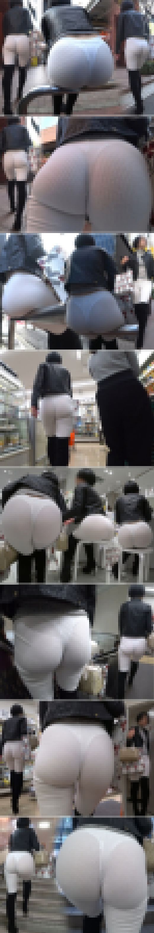 【超高画質】爆尻☆降臨！着衣尻フェチにとっては悶絶必死の特大桃尻レギンスHIP！やはり若妻のケツは張り＆もっちもち感が最高！　サンプル画像2