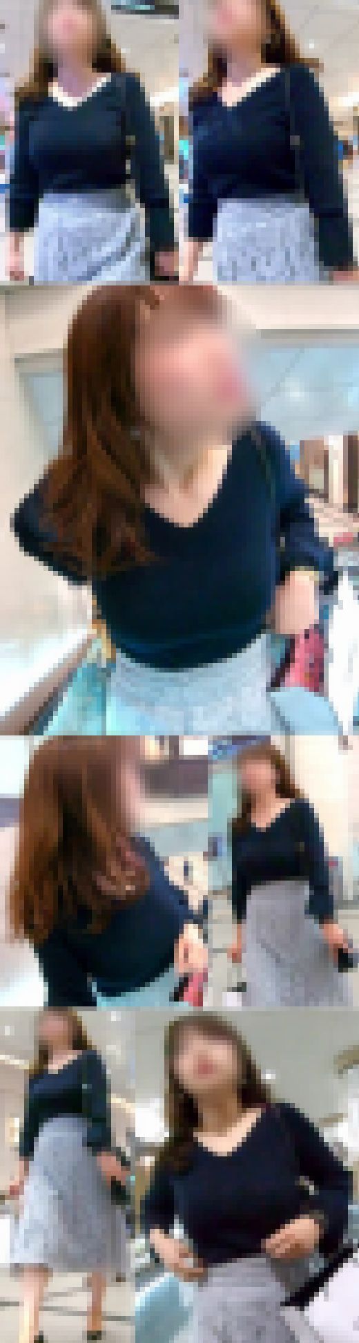 No.477正面からタプタプ揺れる巨乳美人お姉さんに密着取材　サンプル画像1