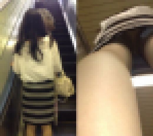 【スマホ直凸逆さ撮り】出勤前OLさん7人パンティチェック～PART1～　サンプル画像2