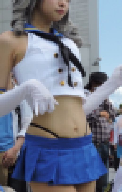 コスプレ2017夏スカートの中丸見えにフル勃起！前傾姿勢お尻突き出し【動画】イベント編 3877と3875セット販売　サンプル画像1