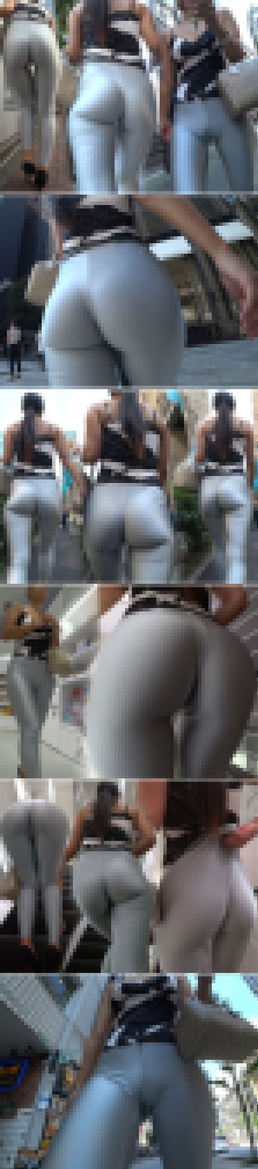 【超高画質】アラサー美女の臀部狂乱！！巨尻肉の狭間に極限まで食い込む光沢レギンスに何やら染みが…！かぁ～最高の変態女じゃねーか！　サンプル画像2