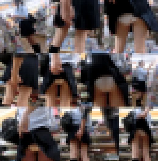 【鬼畜スカートめくり31】食い込み白Pがモロ出し女学生9連めくり～　サンプル画像1