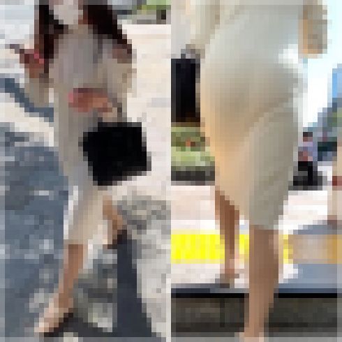 《冬ワンピースの着衣尻》 No.1419【見惚れてしまう高級美女】 サンプル画像