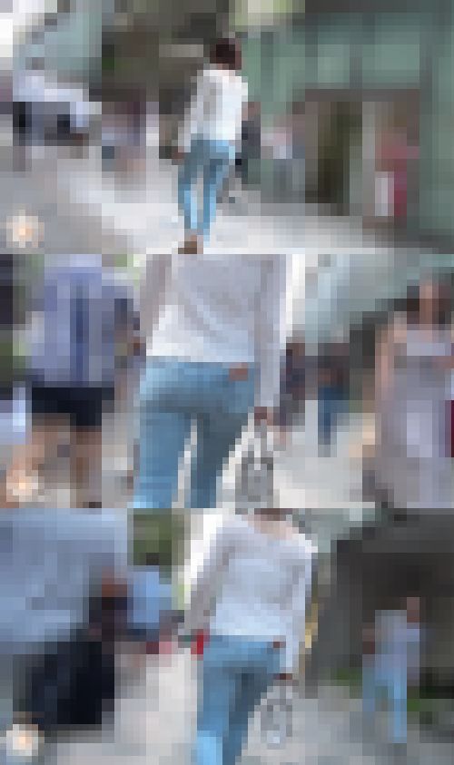 【FHD高画質】デニムOL うっすらクロッチ　サンプル画像3