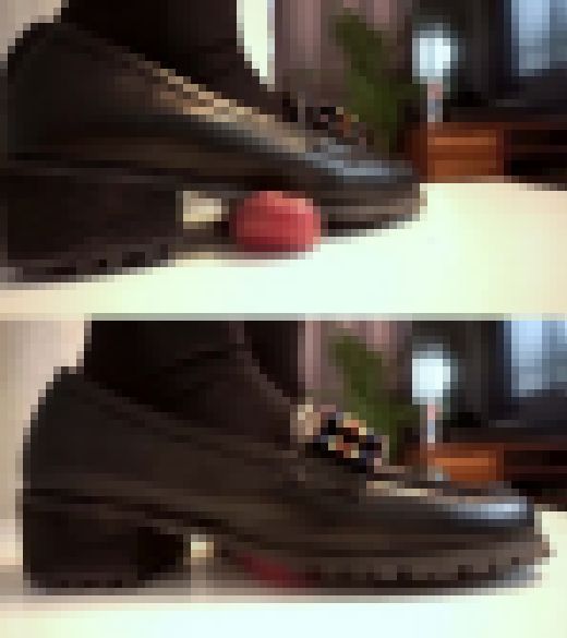 M-01)かわいいヒールローファーで チン〇を踏み歩き　サンプル画像2