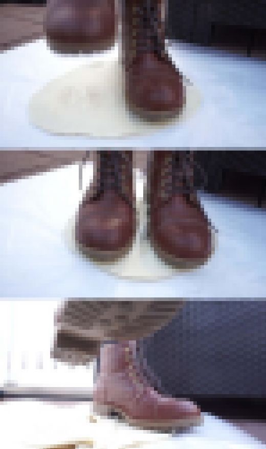 MU-04)土足うどん踏みシリーズ④茶色のタンクソールブーツでうどん踏み　サンプル画像2