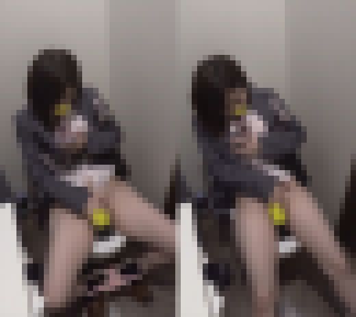 デパートのトイレでこっそりオナニーしちゃうJ〇㊸　サンプル画像2