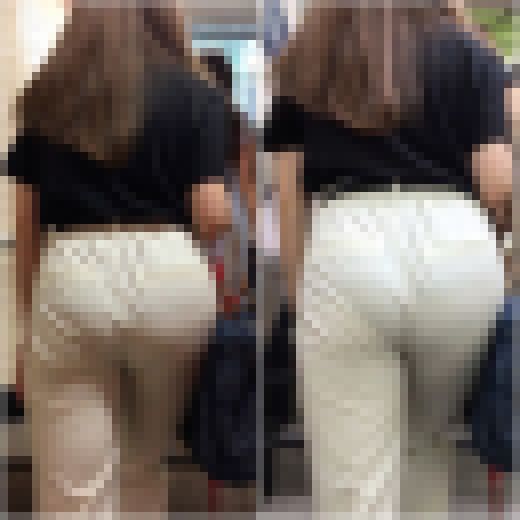 《第九回・パンティーラインを見せて歩くOL編》　【お見事！！パンティーを見せながら歩くGALの着衣尻】　サンプル画像3