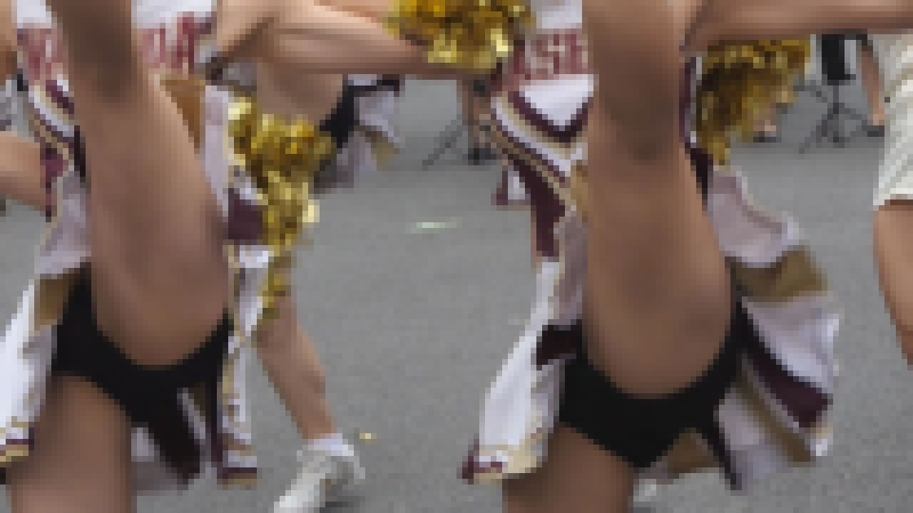 超高画質FHD動画 偏差値70超！全員美女揃い！有名私立大学チアガールアンスコドアップ対決NO-1 サンプル画像