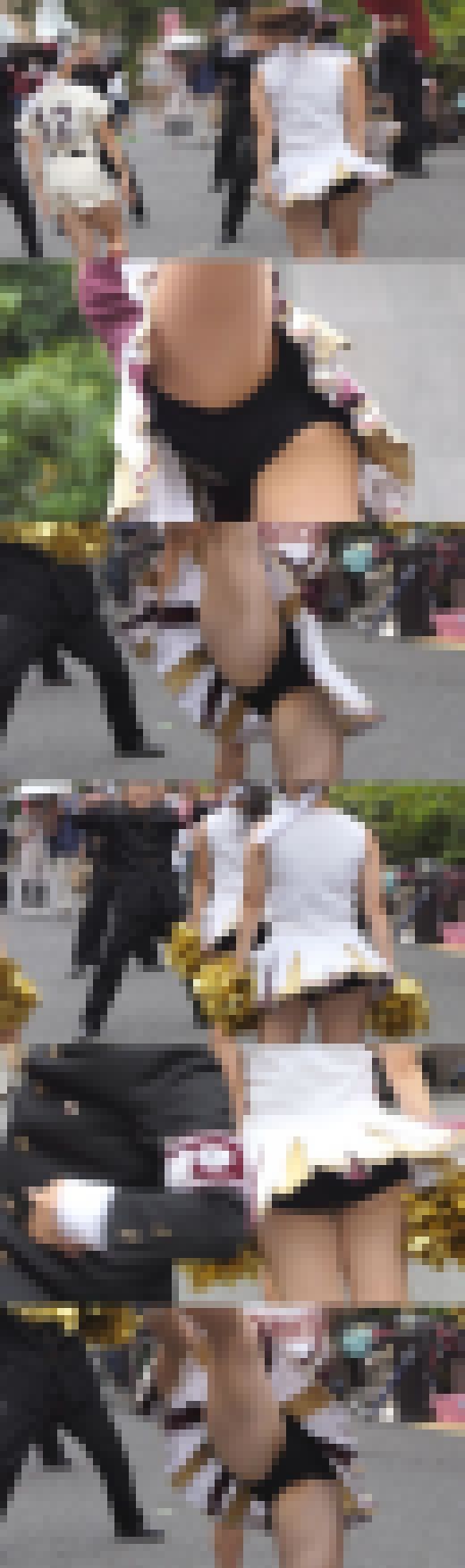 超高画質FHD動画 偏差値70超!全員美女揃い!有名私立大学チアガールアンスコドアップ対決NO-1 サンプル画像3