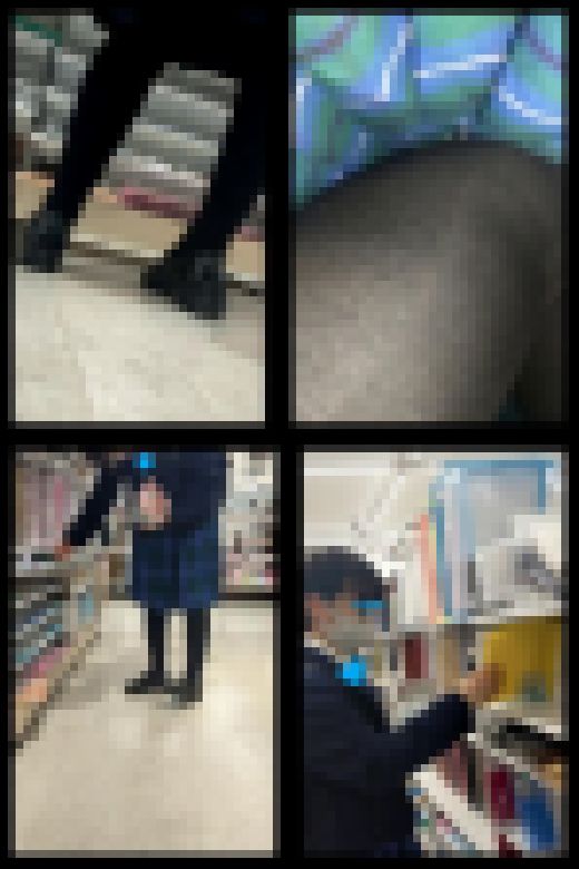 【スマホで逆さ撮り68】制服姿の真面目地味系J〇　買い物中に黒タイツ越しのパンティ撮られる【素人撮影】　サンプル画像2