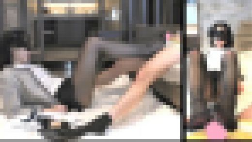 【卒業式スーツ☆黒スト奥様】【増！爪先舐め】【２画面】【フェラ】【足コキ射】パンスト美女の足指を舐めつくす【さゆり38才前編】　サンプル画像3