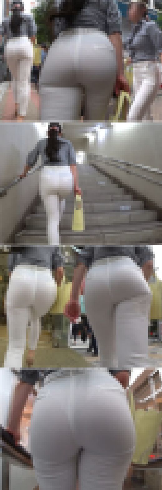 【高画質】新人清純OLの美巨尻！！レースパンティに包まれた尻肉の圧力が半端なく高級白パンがはち切れる寸前デス…　サンプル画像3