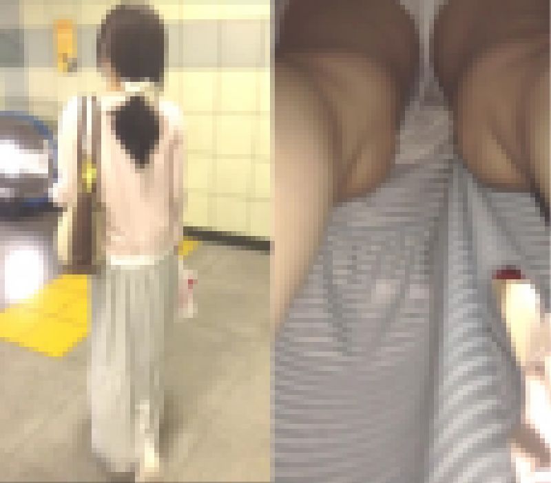 【スマホ直凸逆さ撮り】出勤前OLさんパンティチェック～PART3～ サンプル画像