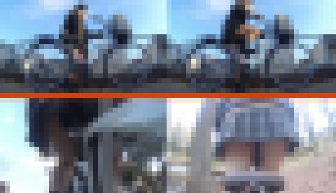 チャリパン【1】自転車を一生懸命漕いでるミニスカから覗くムチムチの太ももとプリプリのお尻！リラズムの極みですｗ　サンプル画像1