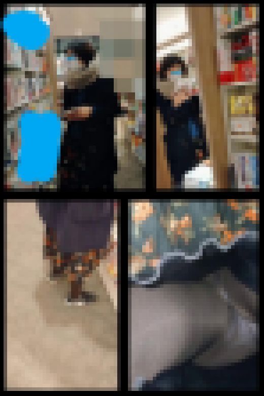 【スマホで逆さ撮り80】きれいめ女子のスニーカー黒タイツ姿　興奮してロンスカ内盗撮しちゃった【素人撮影】　サンプル画像1