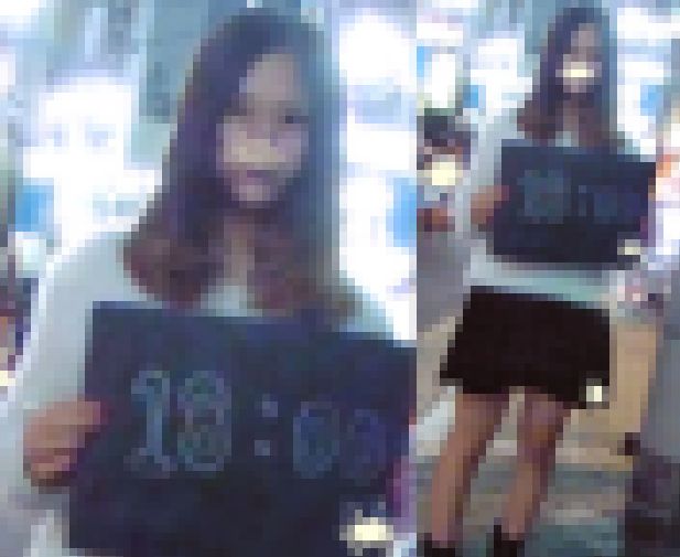 【美人時計騙しPチラ盗撮】美人時計撮影+アンケート調査 パンチラ盗撮動画+写真NEW03 サンプル画像