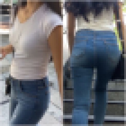 《◆最終値下げ・スタイルが良過ぎるJD◆》　【パッツパツなヒップラインにチビTから膨らむ美乳がエロい】 サンプル画像