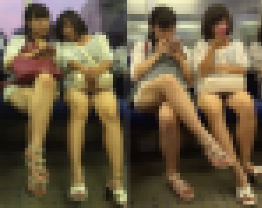 下品な脚技連発・・ど変態JDたちの迫力生脚をじっくり観察　サンプル画像1