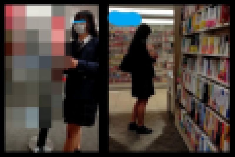 【スマホで逆さ撮り87】脚をこれ見よがしに露出する現代の〇K そんなにミニスカ履くなら脚とスカート内晒すよ？【素人撮影 】 サンプル画像