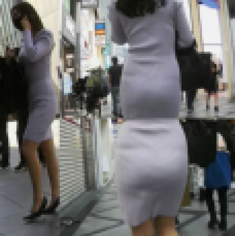 ムチムチbodyパンティー透けてるピンクワンピの美人お姉さん サンプル画像