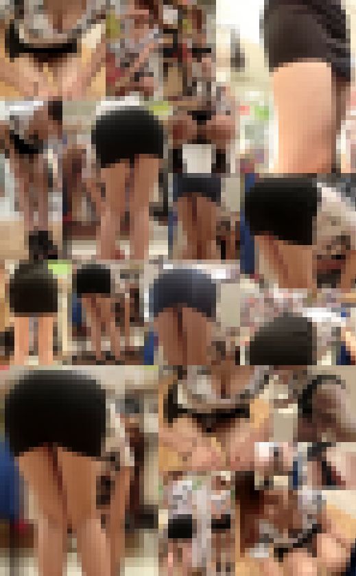 豊満乳房と食込みパンツがエロ過ぎる店員さんのパンチラ盗撮動画39　サンプル画像3