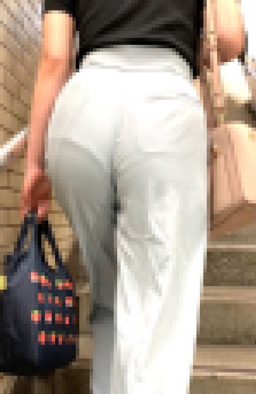 【デカ尻高身長】最高のデカ尻高身長女のパンティーライン！ぶるんぶる肉尻クッキリパンティをずらして肉棒を入れる！【547】　サンプル画像1