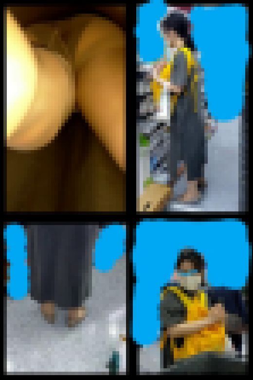 【 スマホで逆さ撮り98】ラフな格好で買い物中の美人女性のナチュスト越しのパンティ盗撮成功【素人盗撮】　サンプル画像1