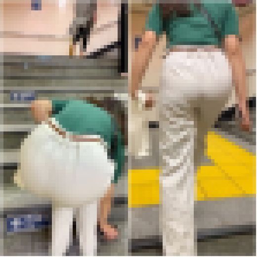 《あっ、スマホ落とした！》 No.1731【巨乳エロGALのスマホの拾う着衣尻】　サンプル画像1