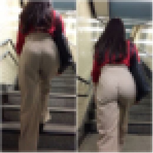 《汗×巨尻美女×Tバック》 No.1743【尻フェチ好みのハイウエストパンツを履く美女は朝から火照った様子】　サンプル画像1