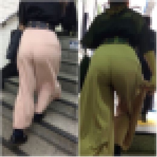 《★ピンク★》 No.1751【丸見えパンティーをものともしない可愛らしいお姉さん】　サンプル画像3