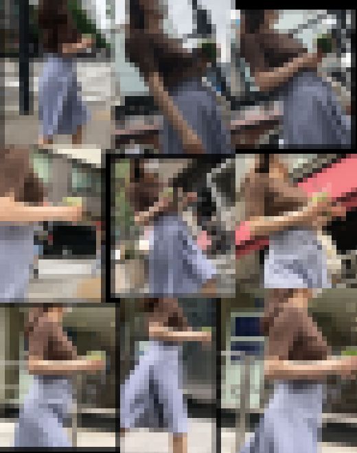 【通スピ＆スロー】乳揺れが恥ずかしい？清純派タイプの着衣巨乳様をロックオン！　サンプル画像1